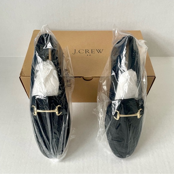 *NIB* J. Crew Velvet Bit Slip-On Loafers / Flats in Black - Picture 6 of 15